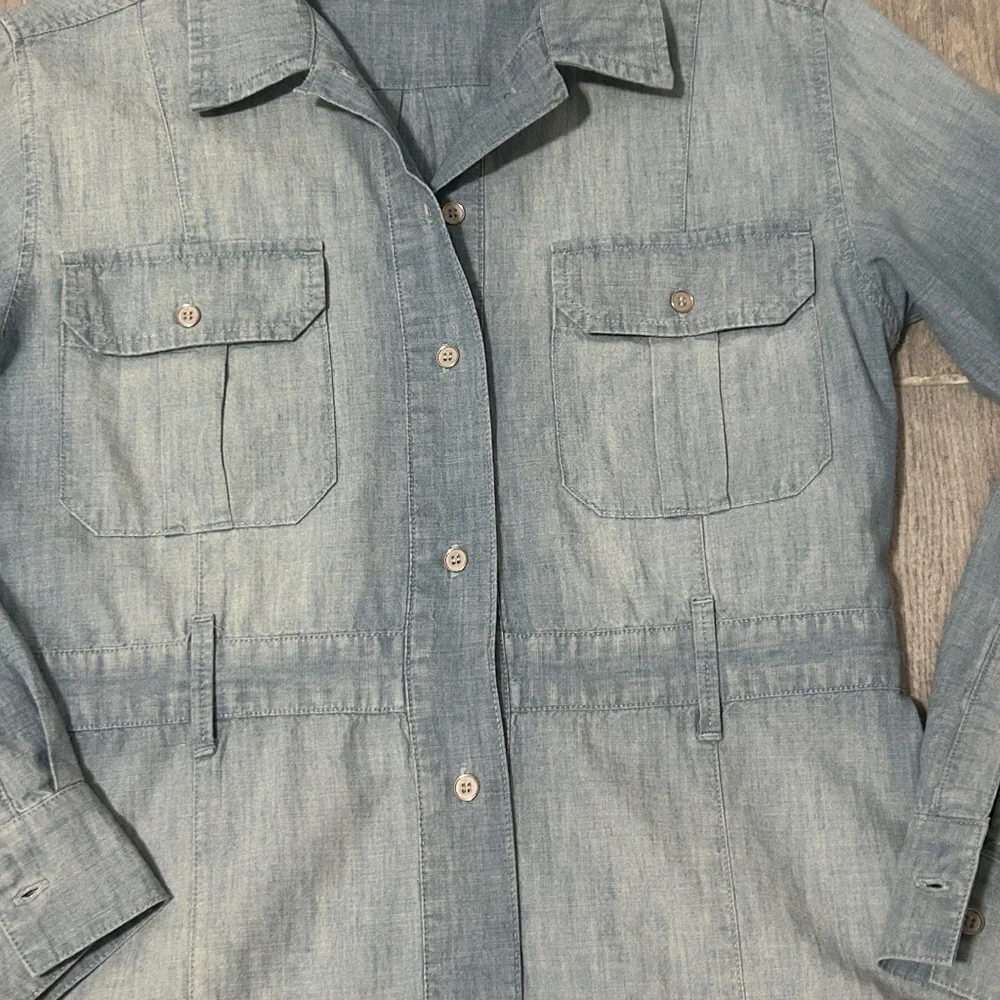 LIKE NEW! Women's J Brand Chambray Dress - XS - Picture 4 of 8
